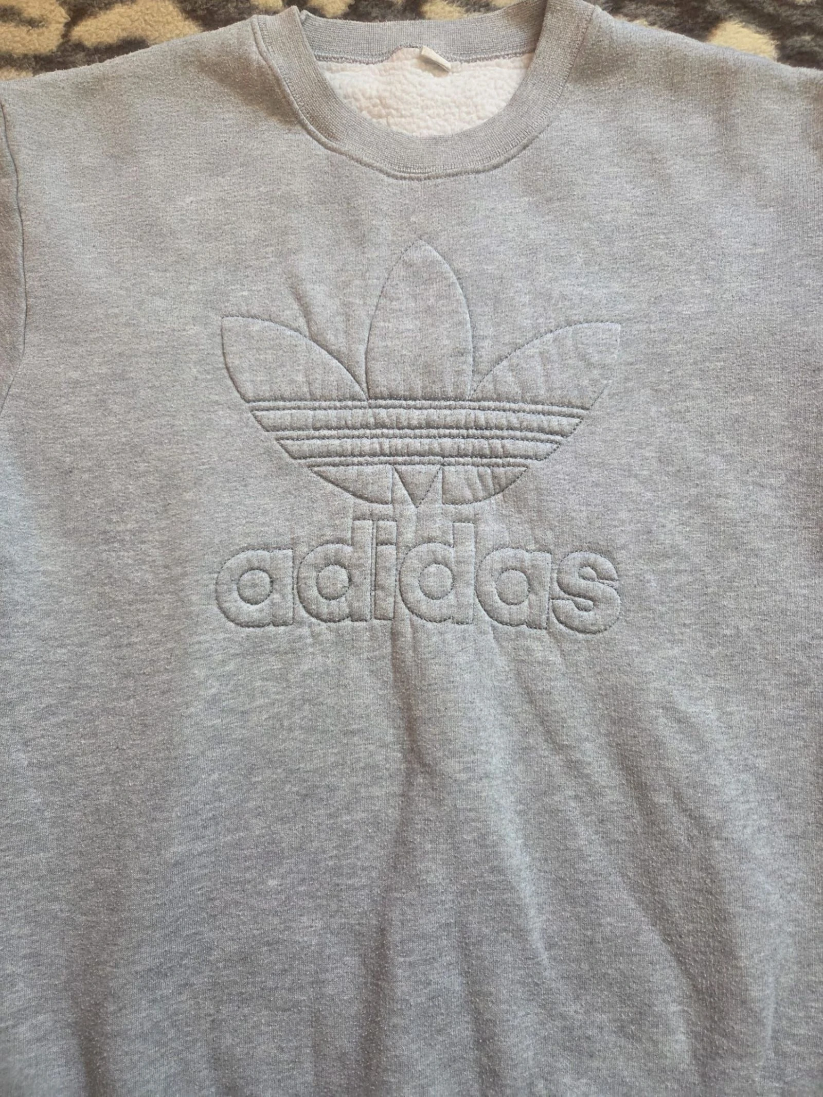 Hommes sweat rétro vintage adidas, adidas originals, couleur gris - taille S – photo 5